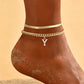 🎉 2026 Sale — Over 27,600 Sold! ✨ Dainty Gold Initial Anklet – Personalized Summer Sparkle 🦶