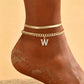 🎉 2026 Sale — Over 27,600 Sold! ✨ Dainty Gold Initial Anklet – Personalized Summer Sparkle 🦶
