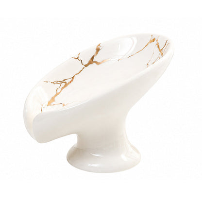 🎉 LIMITED TIME 50% OFF! 🍃 Ceramic Leaf Soap Dish – Self-Draining, Sink-Side Chic ✨