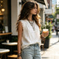 🎉 2026 Sale — Over 26,000 Sold! 💞 Lace Trim Sleeveless Top – Breezy Chic, Effortless Grace ✨