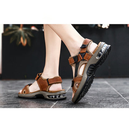 🎉 2026 Sale — Over 33400 Sold! 📢Men's Air Cushion Sports Sandals｜Adjustable Strap Non-Slip Outdoor Casual Sandals ✨