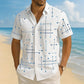 🎉 LIMITED TIME 50% OFF! 🏝️ Men’s Relaxed Geometric Shirt – Breezy Fit, Bold Vibes ✨