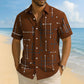 🎉 LIMITED TIME 50% OFF! 🏝️ Men’s Relaxed Geometric Shirt – Breezy Fit, Bold Vibes ✨