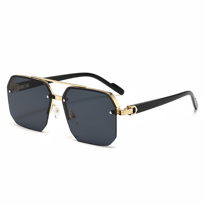 📢📢 50% OFF !! ⏰ Men’s Geometric Polygon Sunglasses – Sharp Angles, Sharper Vision 😎