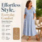 🎉 LIMITED TIME 50% OFF! 👗 Striped Relaxed Fit Dress – Coastal Breeze, Effortless Ease 🌊