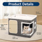 🎉 2026 Sale — Over 18,000 Sold! 🐾 2-in-1 Foldable Cat Cube House – Dual-Level, Built-in Scratching Pad – Hide, Perch & Scratch – Space-Saving, Portable, All-Season Comfort 🏠