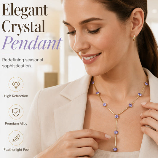 ✨ 2026 Sale — Over 18,000 Sold! 💎 Y-Drop Pendant Necklace – Elongating Sparkle, Subtle Chic ✨