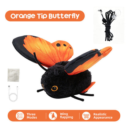 🥳💞50K+ SOLD!⚡🦋🐱Smart Sensing Flapping Butterfly Toy🐈Motion-activated, realistic flight, interactive fun – keeps your cat engaged for hours.🔥✨