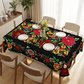 🎉 2026 Sale — Over 24,000 Sold! 🌟 Scalloped Floral Tablecloth – Vibrant Mexican Print, Spill-Proof Coating, Fiesta-Ready Every Day! ✨
