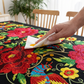🎉 2026 Sale — Over 24,000 Sold! 🌟 Scalloped Floral Tablecloth – Vibrant Mexican Print, Spill-Proof Coating, Fiesta-Ready Every Day! ✨