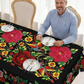 🎉 2026 Sale — Over 24,000 Sold! 🌟 Scalloped Floral Tablecloth – Vibrant Mexican Print, Spill-Proof Coating, Fiesta-Ready Every Day! ✨