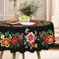 🎉 2026 Sale — Over 24,800 Sold! 🌟 Scalloped Floral Tablecloth – Spill-Proof, Fiesta-Ready ✨
