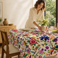 🎉 2026 SALE 50% OFF! 💞 Retro Floral Tablecloth – Bloom Where You Dine 🌸