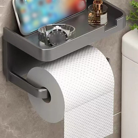 🎉 2026 Sale — Over 26,400 Sold! 🧻 Wall-Mounted TP Holder + Shelf – No Drill, No Damage ✨
