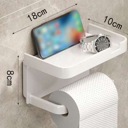 🎉 2026 Sale — Over 26,400 Sold! 🧻 Wall-Mounted TP Holder + Shelf – No Drill, No Damage ✨