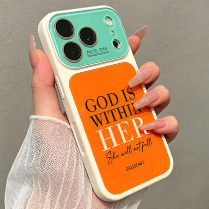 🎉 2026 Sale — Over 16,000 Sold! ✝️ 'She Will Not Fall' – Faith in Your Hand, Style on Your Phone! 🌸