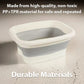 🛁🔥50% OFF! Collapsible Silicone Foot Spa Basin With Lid, Portable Foldable Foot Soak Tub With Massage Nodes ⏳✨