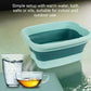 🛁🔥50% OFF! Collapsible Silicone Foot Spa Basin With Lid, Portable Foldable Foot Soak Tub With Massage Nodes ⏳✨