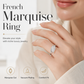 🎉 LIMITED TIME 50% OFF! 💍 Radiant Marquise Ring – Sleek Point, Soft Glow ✨