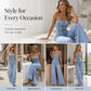 🎉 2026 Sale — Over 34,000 Sold! 👖 Spaghetti Strap Wide-Leg Denim Jumpsuit – High-Waist, Instantly Elongates Your Silhouette! ✨