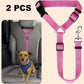 🎉 2026 Sale — Over 26,000 Sold! 🐕 2-in-1 Car Safety & Walk Leash – Headrest Mount, No Seatbelt Buckle Needed! 🚗