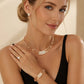 🎉 2026 Sale — Over 35,000 Sold! 💎 Rhinestone Jewelry 4-Piece Set – Necklace, Earrings, Bracelet & Ring – Complete Your Look! ✨