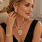 🎉 2026 Sale — Over 35,000 Sold! 💎 Rhinestone Jewelry 4-Piece Set – Necklace, Earrings, Bracelet & Ring – Complete Your Look! ✨