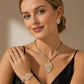 🎉 2026 Sale — Over 35,000 Sold! 💎 Rhinestone Jewelry 4-Piece Set – Necklace, Earrings, Bracelet & Ring – Complete Your Look! ✨