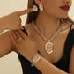 🎉 2026 Sale — Over 35,000 Sold! 💎 Rhinestone Jewelry 4-Piece Set – Necklace, Earrings, Bracelet & Ring – Complete Your Look! ✨