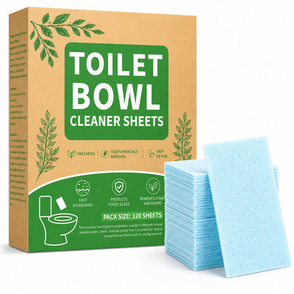 🎉 2026 Sale — Over 28,000 Sold! 🚽 Quick-Dissolving Biodegradable Toilet Cleaning Sheets – 120 Sheets – Strong Stain Removal, Safe for Septic & Glaze! ✨