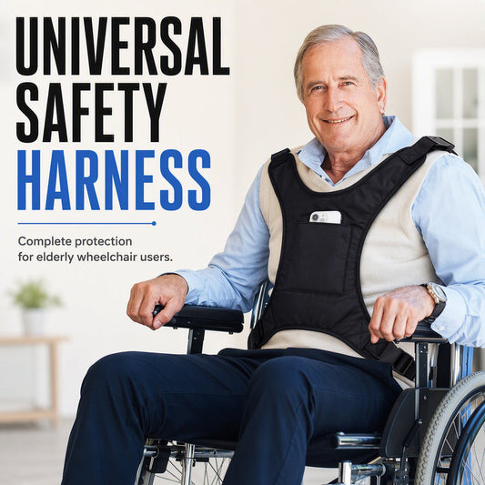 🎉 2026 Sale — Over 9,000 Sold! 🧓 Wheelchair Safety Harness – Vest-Style Anti-Slip Support, Keeps Seniors Secure & Upright! ✨