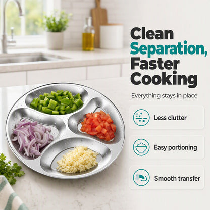 🔥HOT SALE 50% OFF! 🍳🧅 20,000+ home cooks already use this — 4 compartments for garlic, ginger, spices, and more. Prep faster, cook cleaner, and stop juggling tiny bowls. Your new kitchen sidekick. ✨
