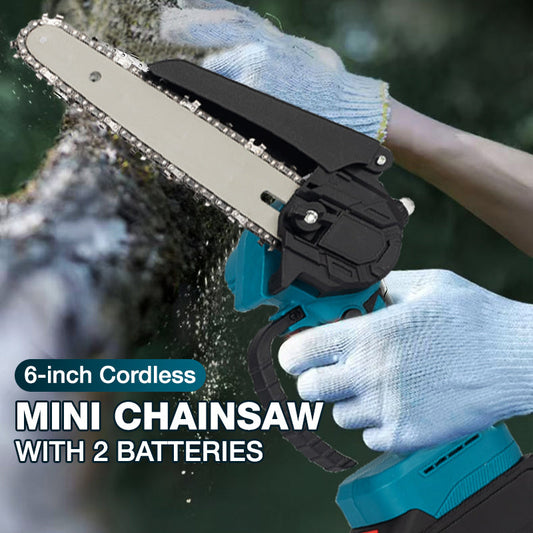 🎉 2026 Sale — Over 18,000 Sold! 🌳 6-Inch Cordless Mini Chainsaw – Cuts Branches in Seconds, 2 Batteries Included – Lightweight, Powerful, Safety Lock ⚡