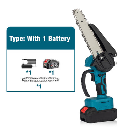 🎉 2026 Sale — Over 18,000 Sold! 🌳 6-Inch Cordless Mini Chainsaw – Cuts Branches in Seconds, 2 Batteries Included – Lightweight, Powerful, Safety Lock ⚡