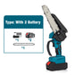 🎉 2026 Sale — Over 18,000 Sold! 🌳 6-Inch Cordless Mini Chainsaw – Cuts Branches in Seconds, 2 Batteries Included – Lightweight, Powerful, Safety Lock ⚡