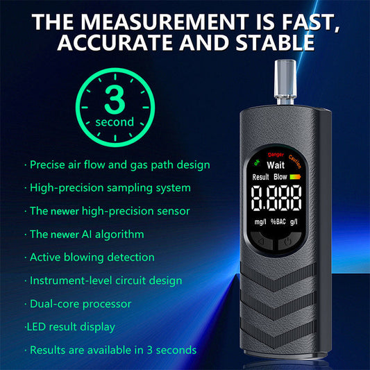 🎉 2026 Sale — Over 23,000 Sold! 🍻 Rechargeable Alcohol Tester – High-Precision Sensor, Voice Broadcast & LCD Display – Know If You're Safe to Drive in Seconds! ✨