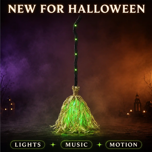 🎉 2026 Sale — Over 14,000 Sold! 🧙 This witch broom walks, laughs, and glows green — the ultimate Halloween prank for your porch. Trick-or-treaters won't know what hit them. 👻