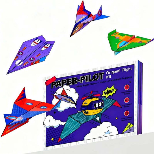 🔥2026 Sale — Over 19,000 Sold!✈️🎨 16 paper airplane designs, pre‑scored lines for perfect folds, and hours of screen‑free fun. Fold, launch, and compete — UK free delivery. 🏠