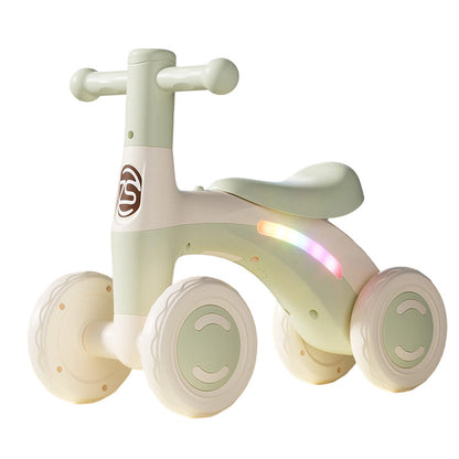 🎉🔥50% OFF | Over 22000 Sold! 2026 SALE! 4‑Wheel Baby Balance Bike, Music & LED Lights For Toddlers 🚲✨