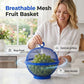 🧺 50% OFF TODAY ONLY 🍎 Fruit Basket with Lid — Breathable Mesh Keeps Fruit Fresh Longer
