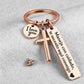 🔑 50% Off Now ✨ Stainless Steel Cross Keychain — "Drive Safe" Blessing 🚗