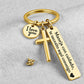 🔑 50% Off Now ✨ Stainless Steel Cross Keychain — "Drive Safe" Blessing 🚗