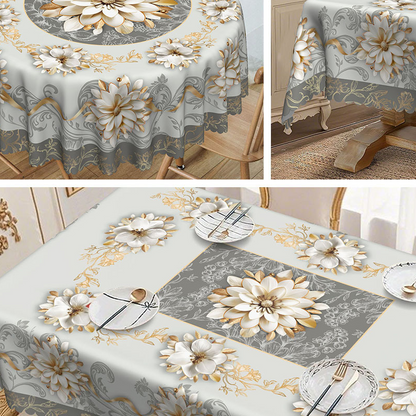 🎉 2026 Sale — Over 16,000 Sold! 🌸 Waterproof Embossed Floral Tablecloth – Spills Bead Up, Wipe Clean – Elegant Texture, Effortless Protection for Every Meal ✨