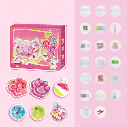 🎉 2026 Sale — Over 52,000 Sold! 🧁 Screen time got your kid bored? This DIY squishy kit brings the fun back — soft, stretchy, cat claw-shaped, and so satisfying to squeeze. No screens, just squish. 💗