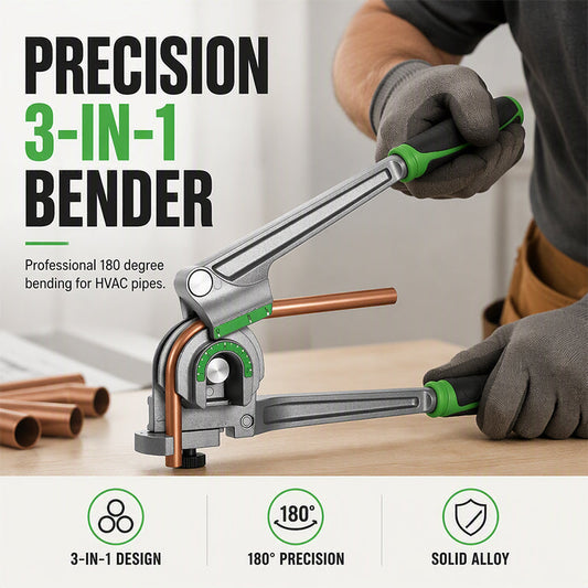 🎉 2026 Sale — Over 11,000 Sold! 🔧 Tired of kinking pipes and ruining fittings? This 3-in-1 bender bends 1/4", 3/8", and 1/2" tubing like butter — 180°, every time. ✨