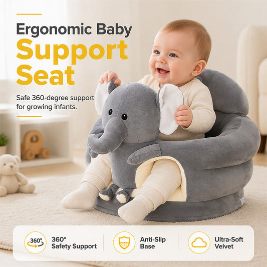 🔥50% OFF WHILE STOCKS LAST! 👶🛋️ Tired of propping your baby up with pillows? This support sofa helps little ones sit steady — safe, cozy, and cute. The perfect seat for tiny sitters. 🏃