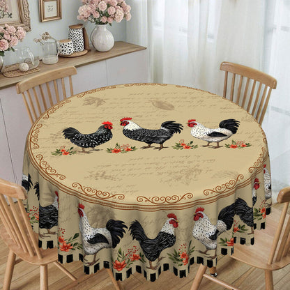 🎉 2026 Sale — Over 13,000 Sold! 🐓 Vintage Rooster Tablecloth – Waterproof, Oil-Proof, Scalloped Lace – Rustic Charm That Protects Your Table ✨
