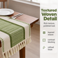 🎉 2026 Sale — Over 9,000 Sold! 🏠 Plain table runner? Yawn. This one brings texture, warmth, and that boho touch — tassels, woven details, and style that makes any table feel intentional. ✨