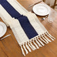 🎉 2026 Sale — Over 9,000 Sold! 🏠 Plain table runner? Yawn. This one brings texture, warmth, and that boho touch — tassels, woven details, and style that makes any table feel intentional. ✨