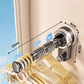 🏠🔥UP TO 50% OFF! No‑Drill Foldable Telescopic Suction‑Cup Hanger Rack, Retractable Clothes Drying Pole ✨